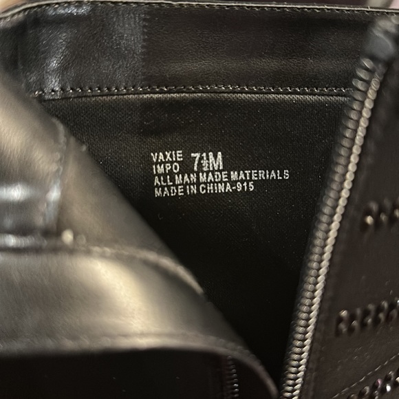 IPMO Vaxie Rhinestone Black Booties 7.5 - Picture 2 of 3